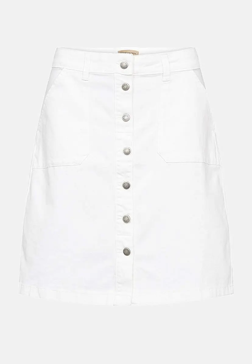 Soyaconcept Kort denim skjørt med lommer