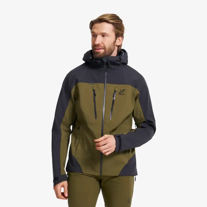 RevolutionRace Silence Proshell 3L Jacket Herre Dark Olive/Moonless Night