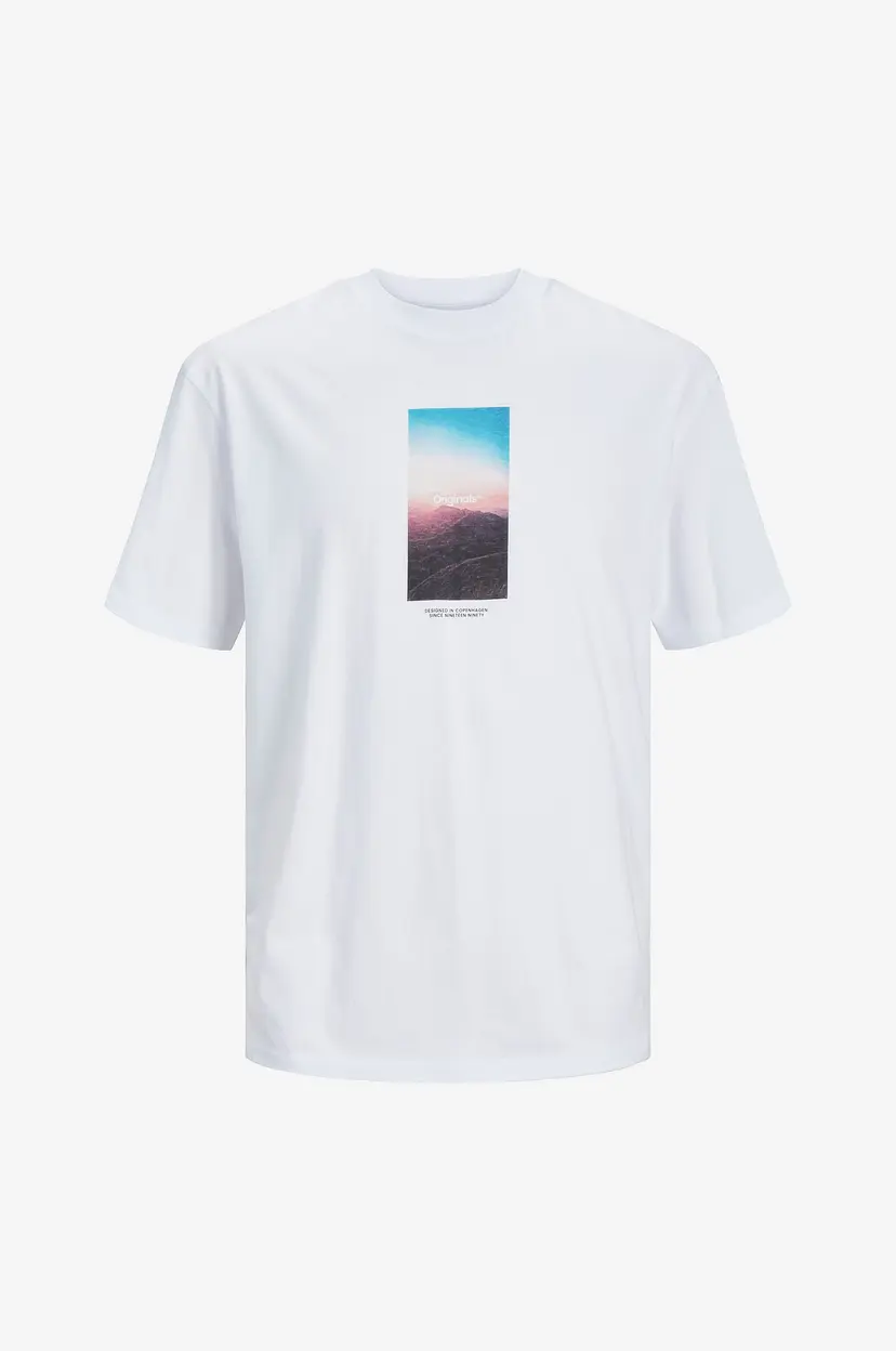 Jack & Jones Junior T-skjorte jorVesterbro Picture Tee SS Crew JN - Hvit