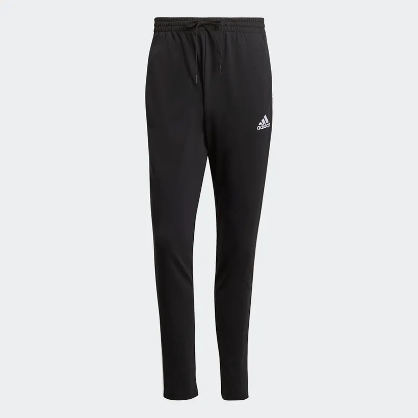 Adidas Essentials Single Jersey Tapered Open Hem 3-Stripes bukser