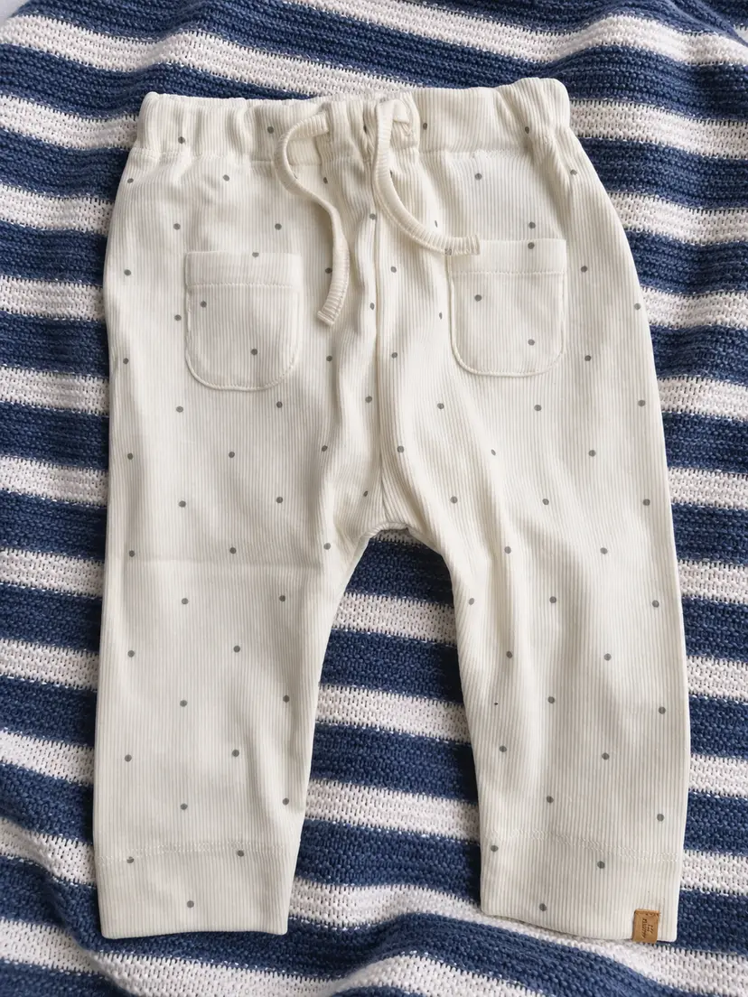 Lil`Atelier Loose Pant "GAGO KEM" Coconut Milk Sleet Dot