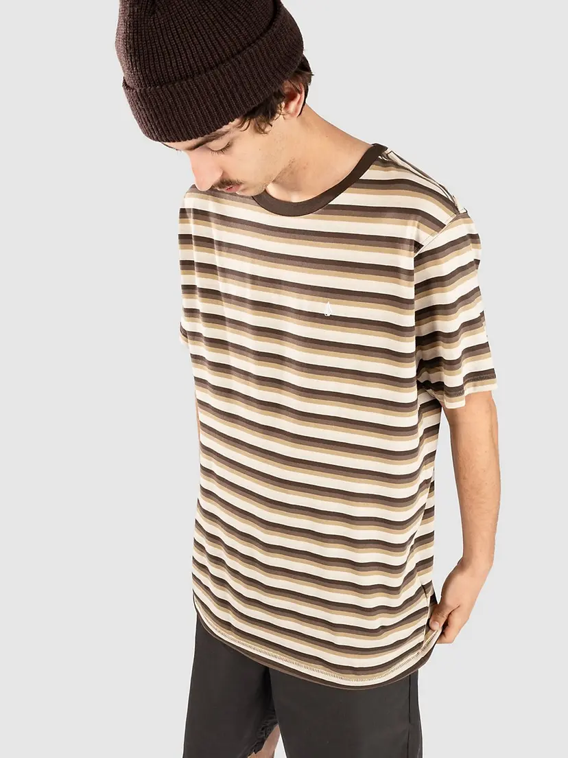 Volcom Volcom Level Stone Crew T-skjorte brun