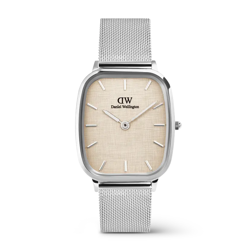Daniel Wellington Silver 32x36,3mm Watch Marlon Sterling Linen | DW