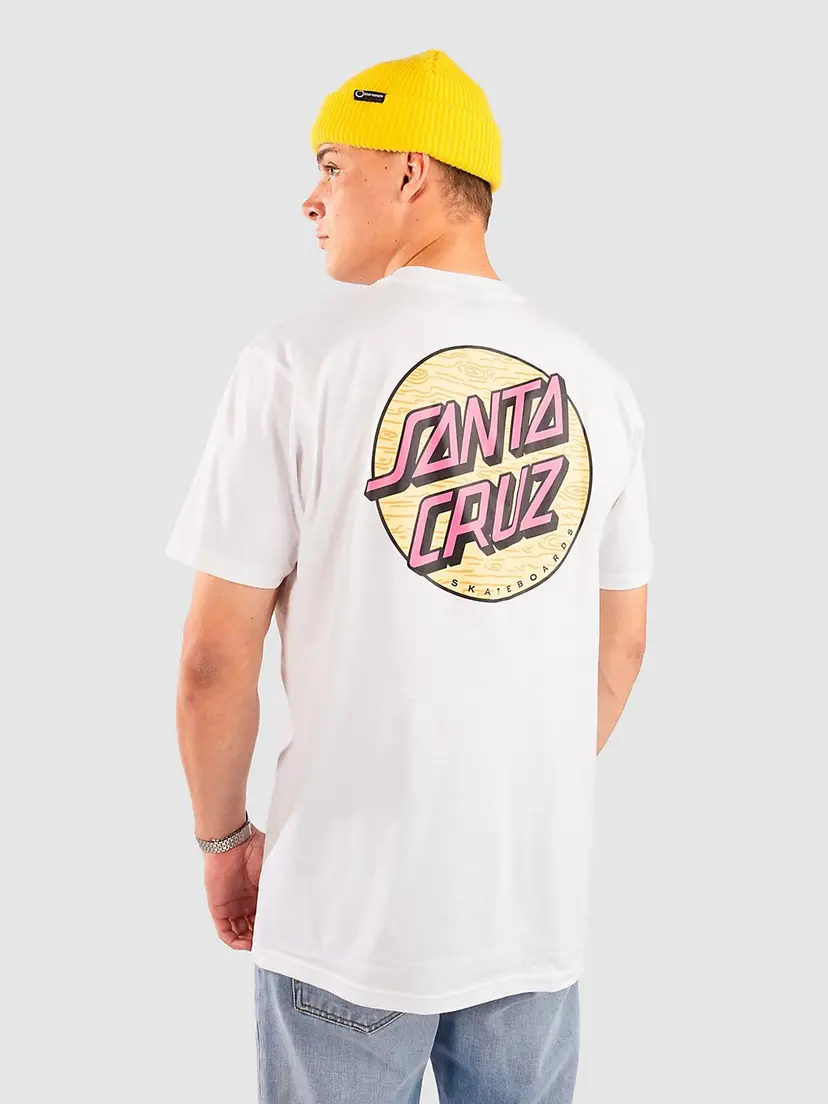 Santa Cruz Santa Cruz Wagon Dot Chest T-skjorte hvit