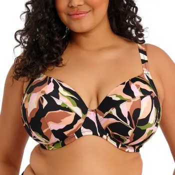 Elomi Elomi Ocean Avenue Underwire Plunge Bikini Top Mixed F 80 Dame