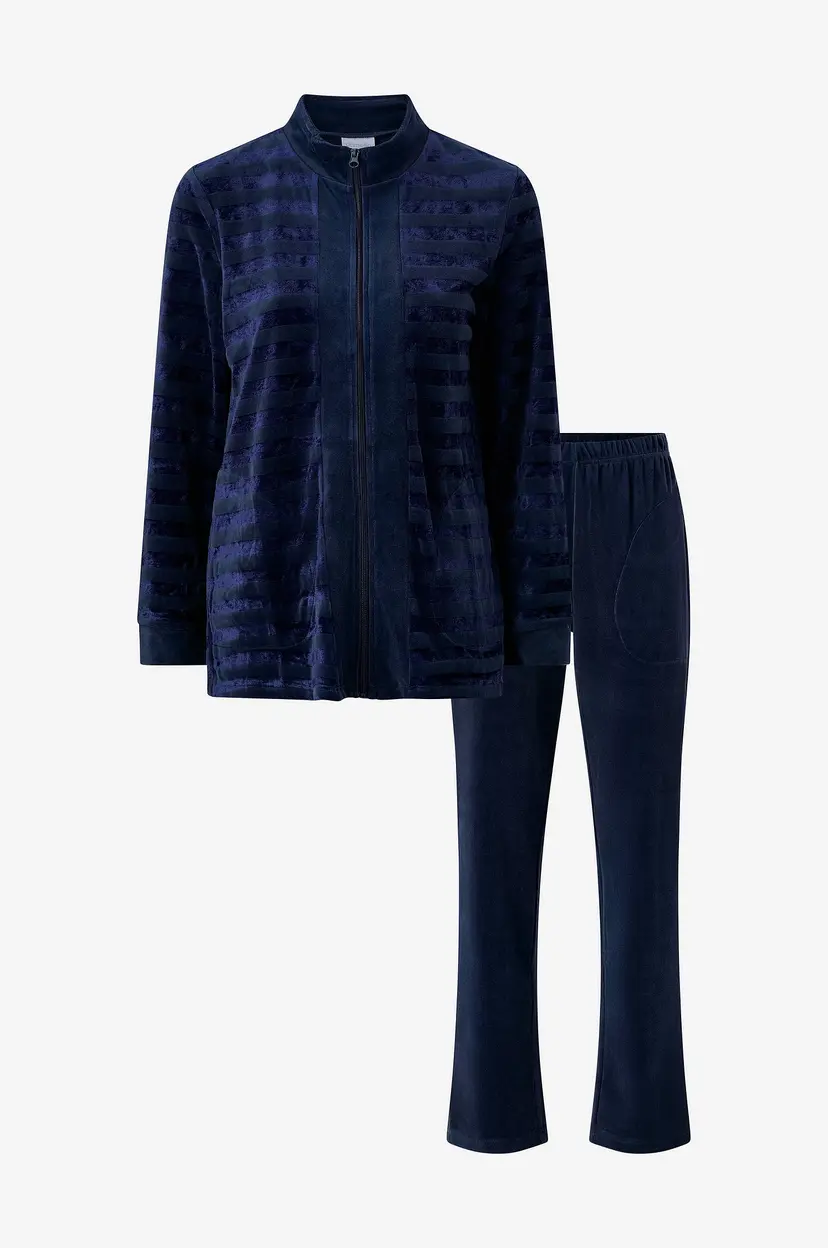 Damella Sett Velour Suit - Blå