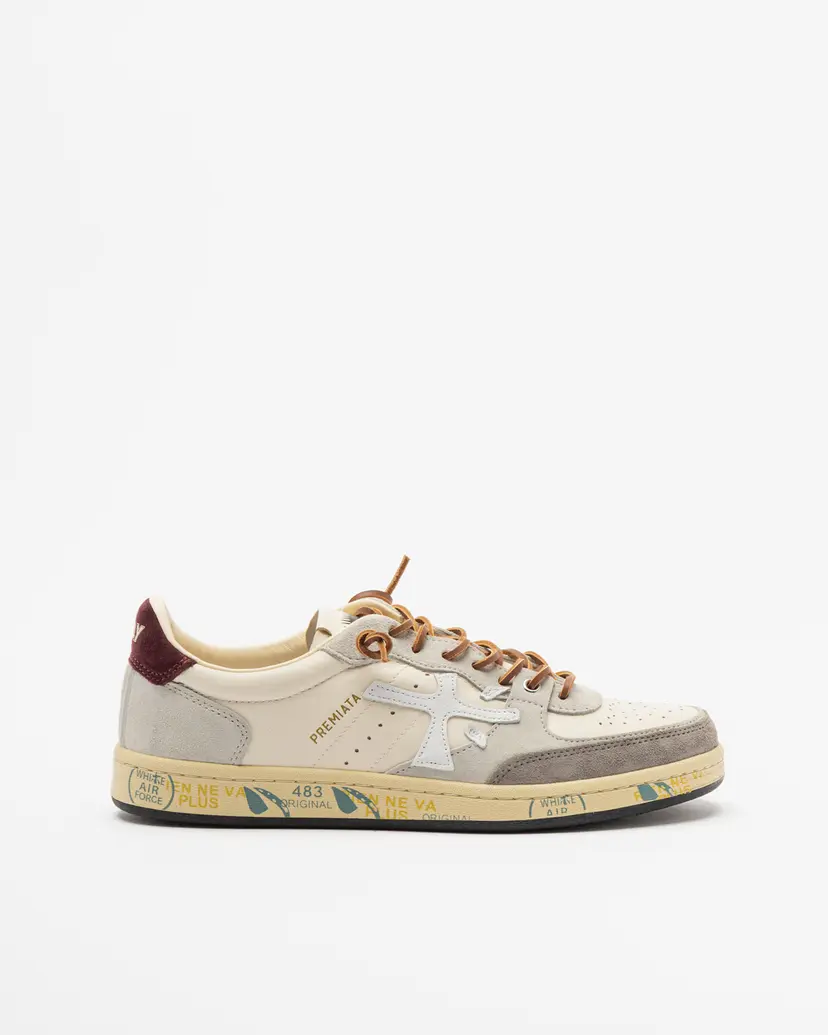 Premiata Premiata BSKTCLAY 7616 White Sneakers