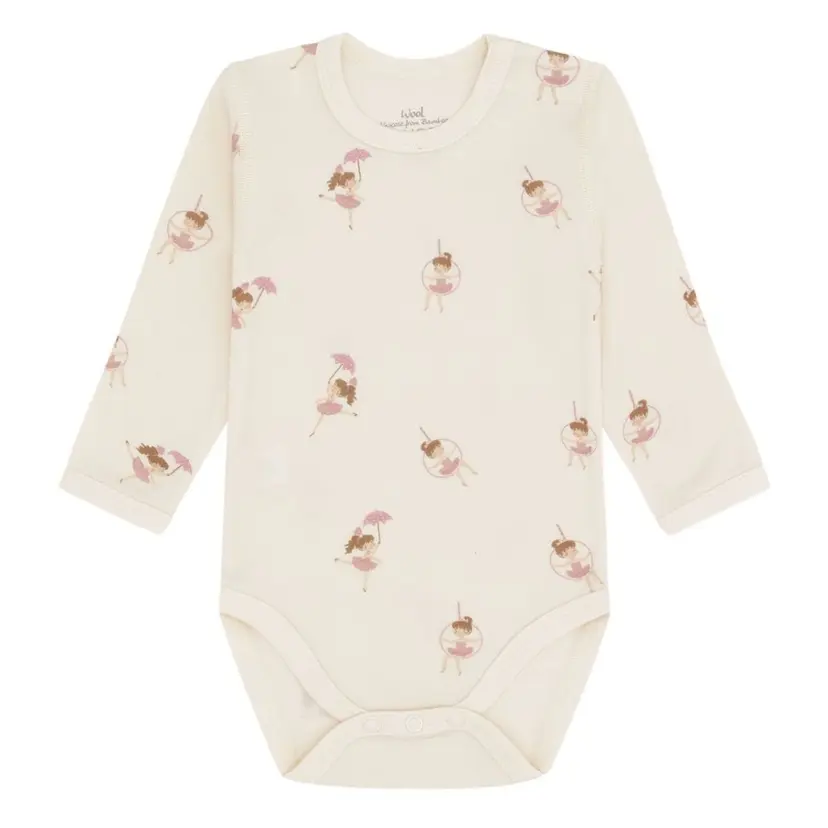 Hust and Claire Hust And Claire - Body Ull/ Bambus Baloo Line Dancer Off White
