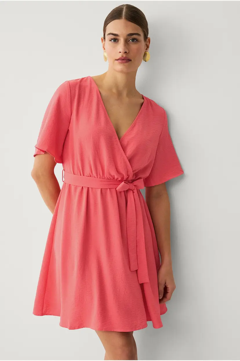 Vila Kjole viJosa 2/4 Wrap Dress - Rød