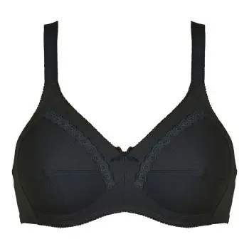Naturana NATURANA BH Cotton Soft Bra Svart bomull A 75 Dame