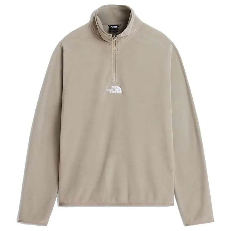 The North Face The North Face M Glacier 1/4 Zip - Embroidered Logo Stone Slab