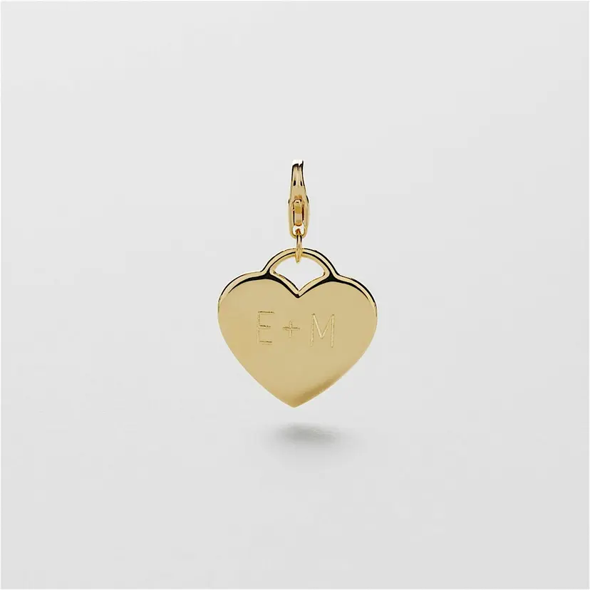 Heart Charm Gravering
