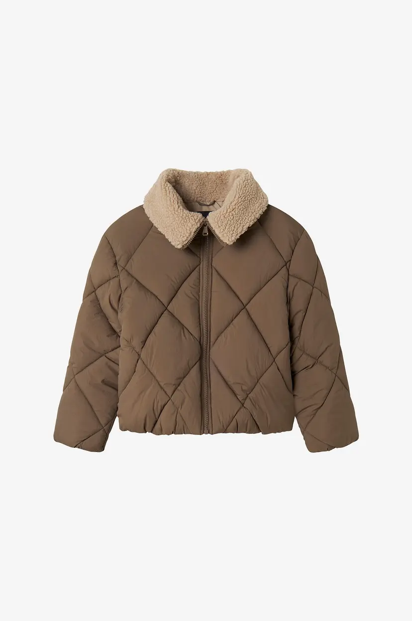 NAME IT Pufferjakke nkfMelbourne Puffer - Brun