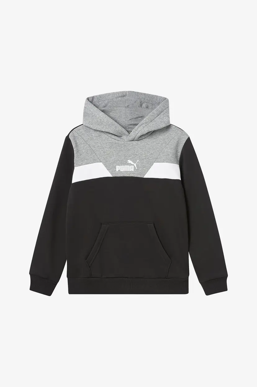 Puma Hettegenser Puma Power Colorblock Hoodie FL B - Svart