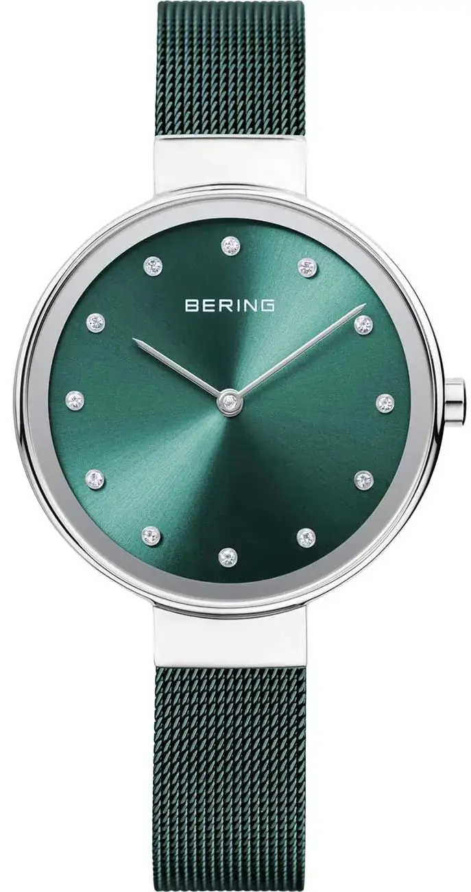 BERING Bering Dameklokke 12034-808 Classic Grønn/Stål Ø34 mm