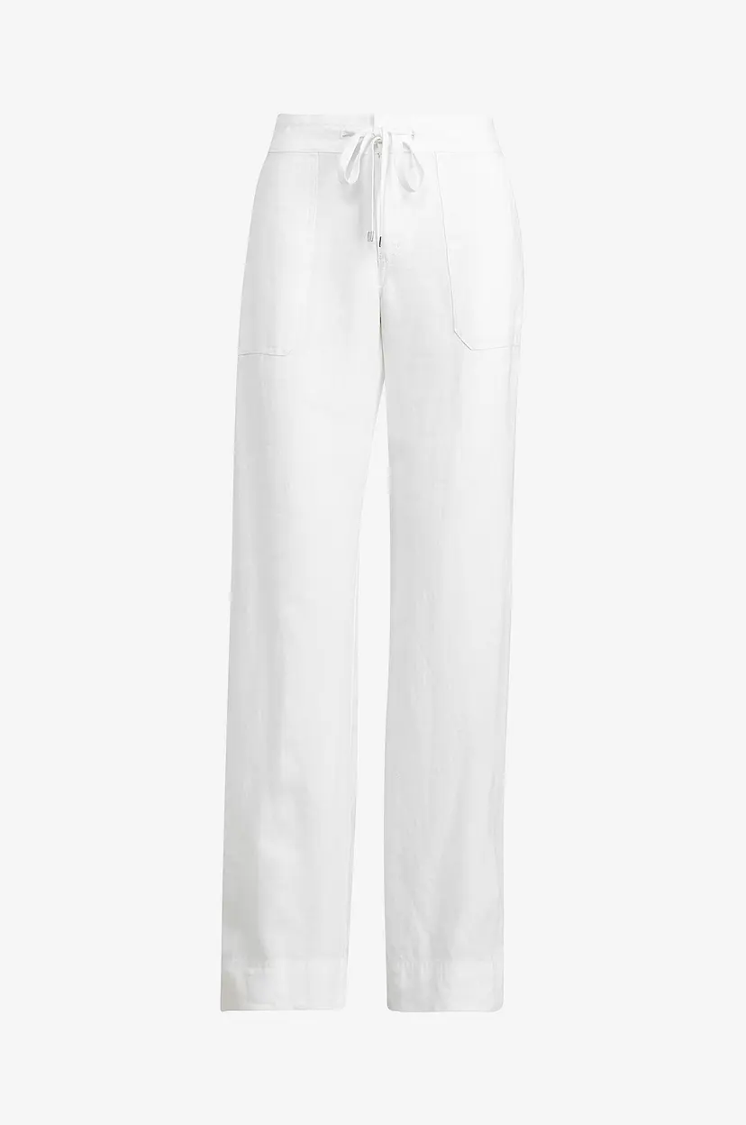 Lauren Ralph Lauren Bukser Flat Front - Hvit