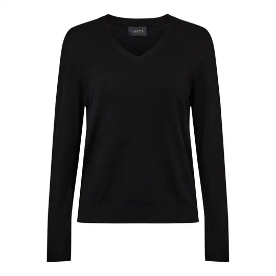 Liberté essentiel Liberté - Vivi Ls Vneck Pullover - Black