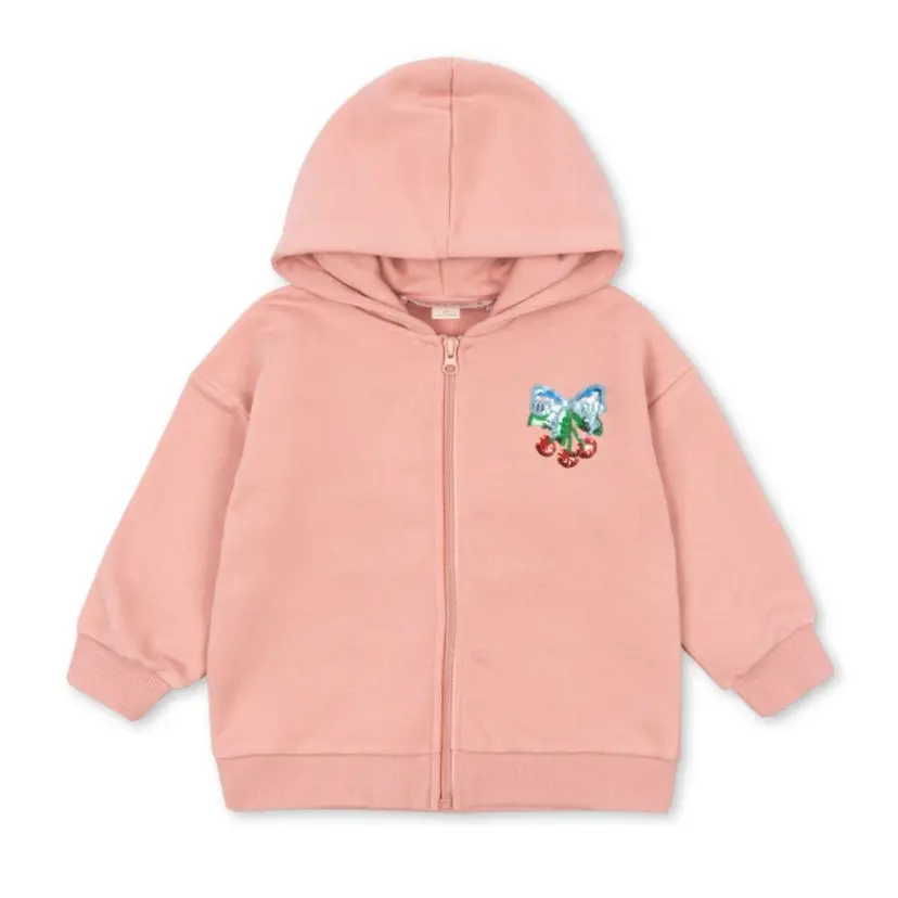 Konges Sløjd Konges Sløjd - Hettegenser Zip Lou Mellow Rose