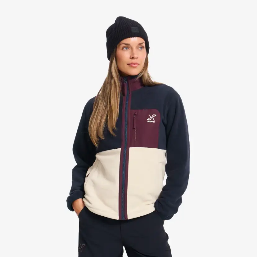 RevolutionRace Woodland Fleece Jacket Dame Deep Navy/Peyote