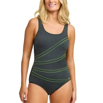 Damella Damella Keira Chlorine Resistant Swimsuit 36-50 Khaki polyester 54 Dame