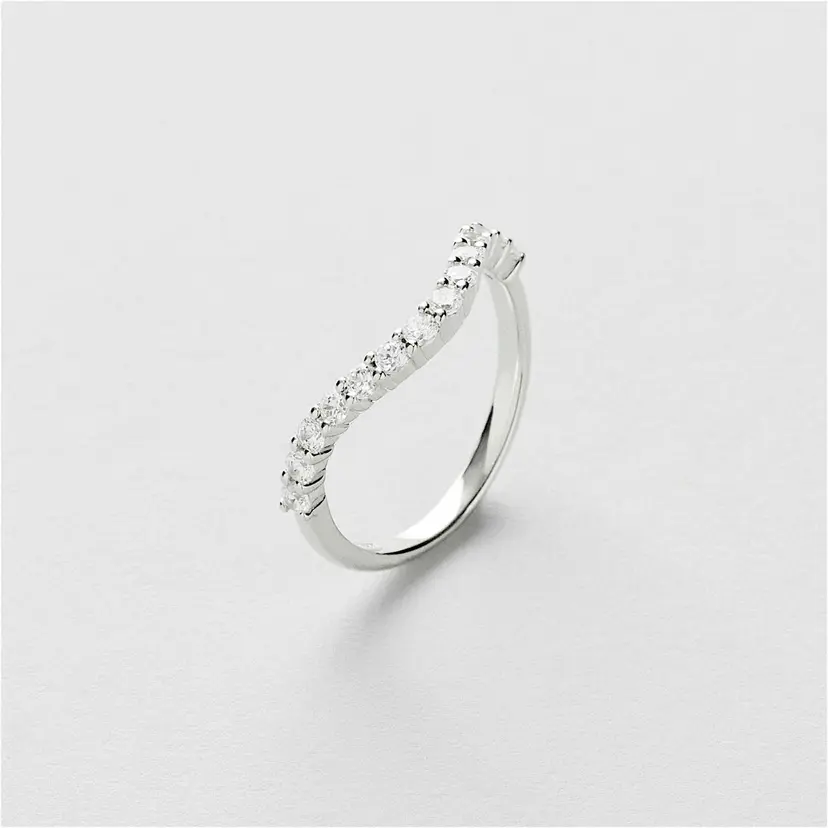 Safira Bling Curve Ring