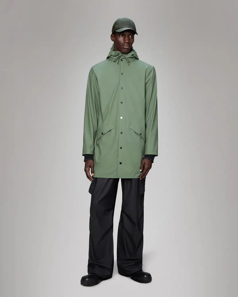 Rains Rains Long Jacket W3 Green Parka