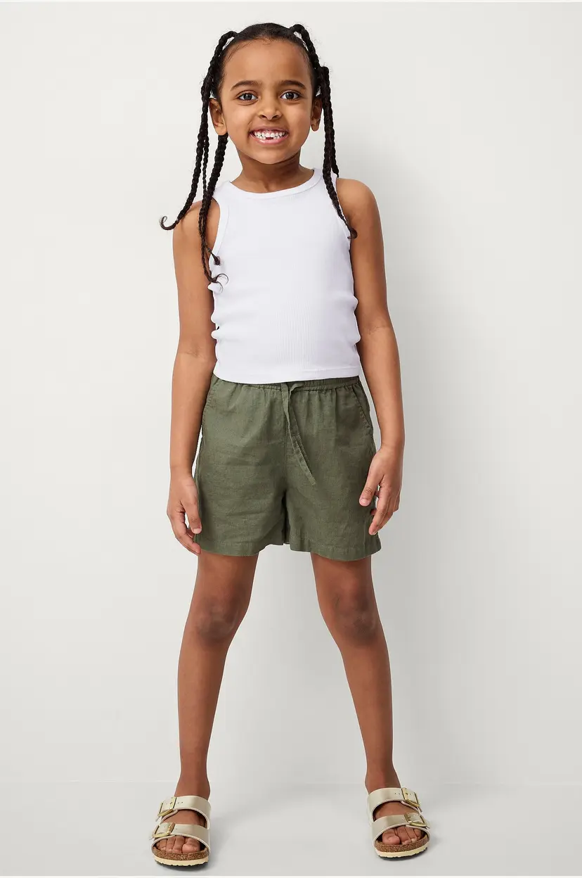 Ellos Collection Shorts i lin Shorts Frida S Girl - Grønn