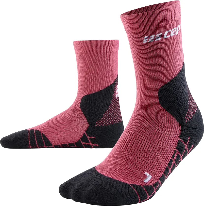 CEP CEP Light Merino Hiking Socks Mid v3 W Dame Mørkerød II