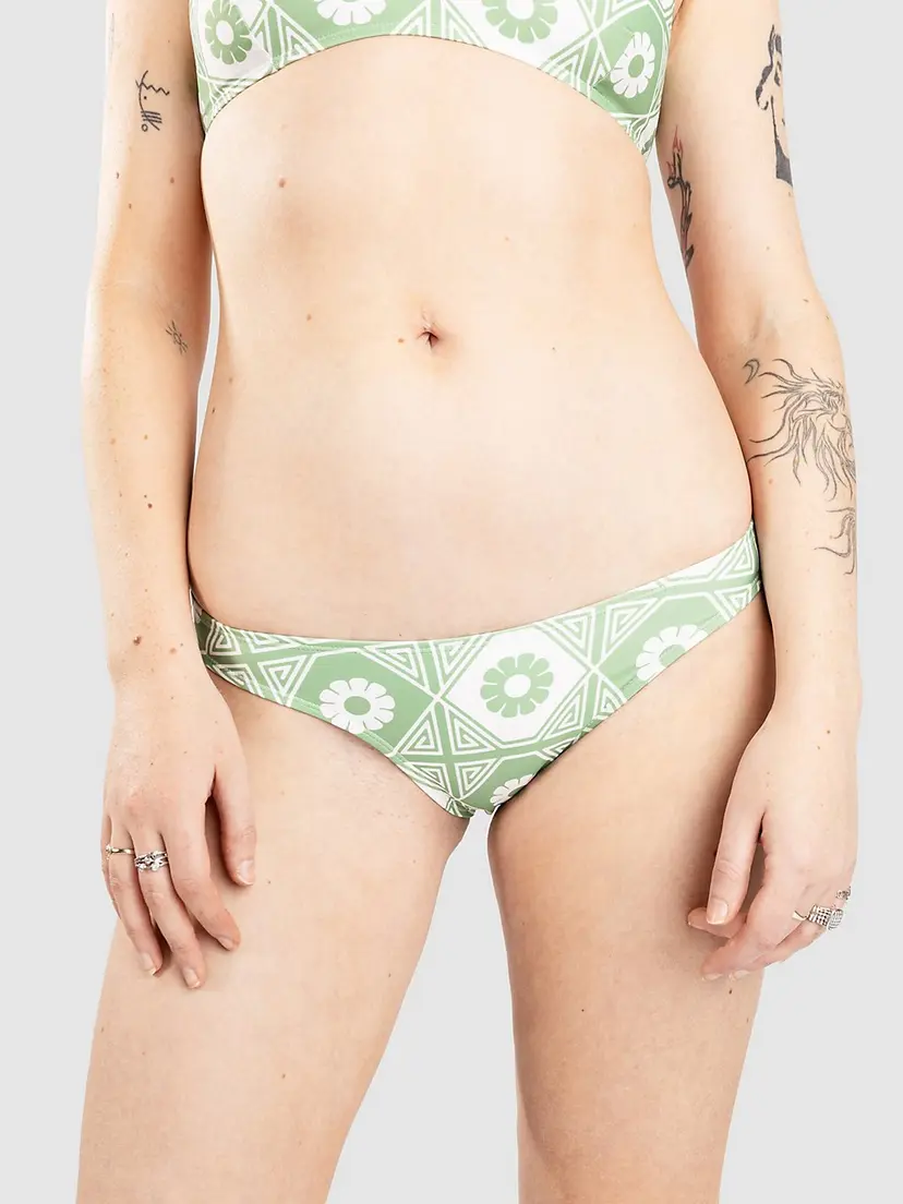 Hurley Hurley Mikonos Hi Cut Bikinitruse grønn