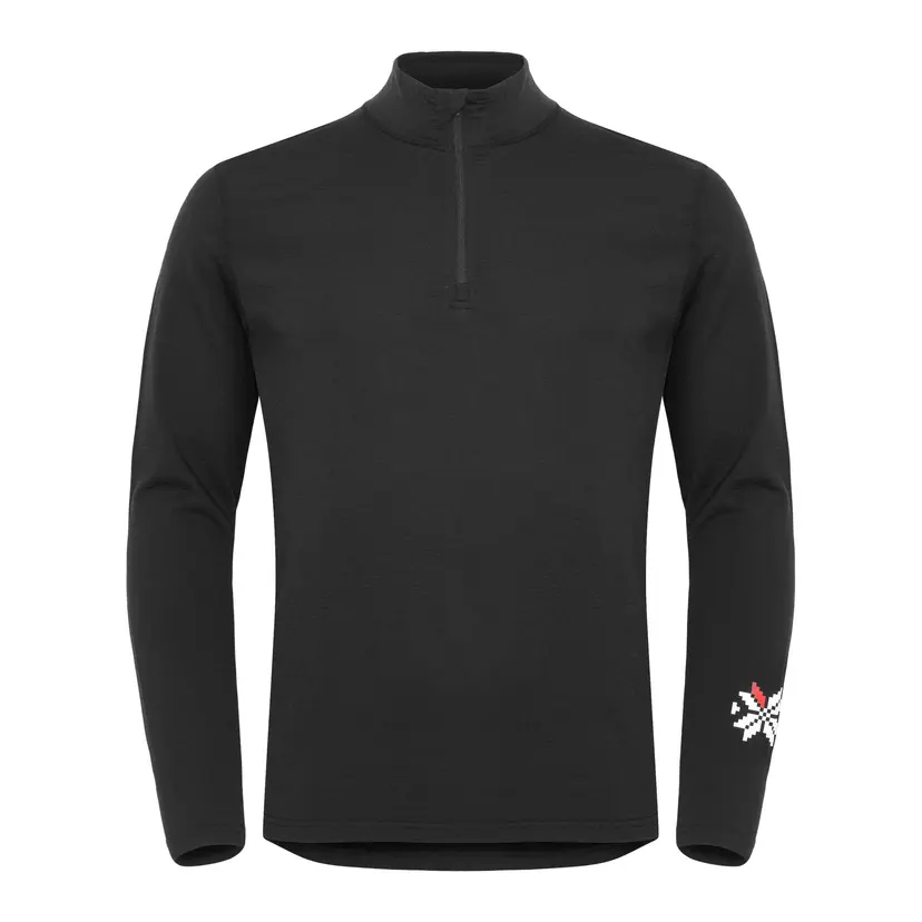Gridarmor Gridarmor Men's Merino Undertøy Zip Top Black Beauty