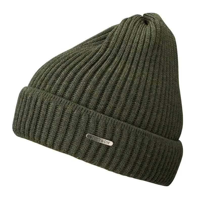 Stetson Stetson Unisex Beanie Merino Wool Olive