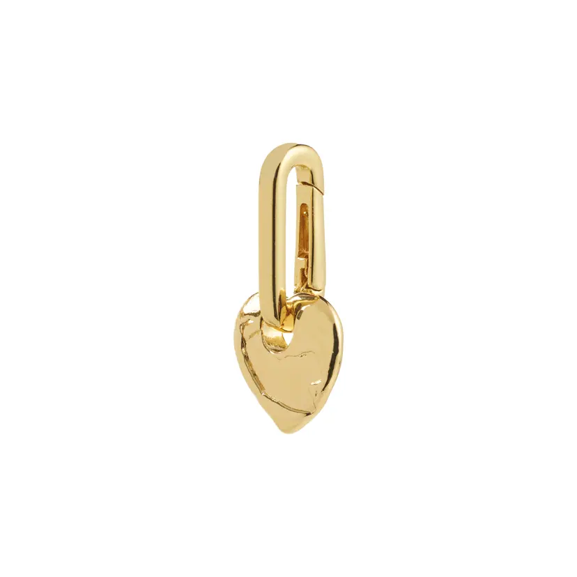 Pilgrim Pilgrim CHARM hjerteanheng, gullbelagt
