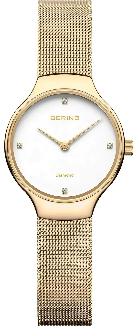BERING Bering Dameklokke 13326-334 Classic Hvit/Gulltonet stål Ø26 mm