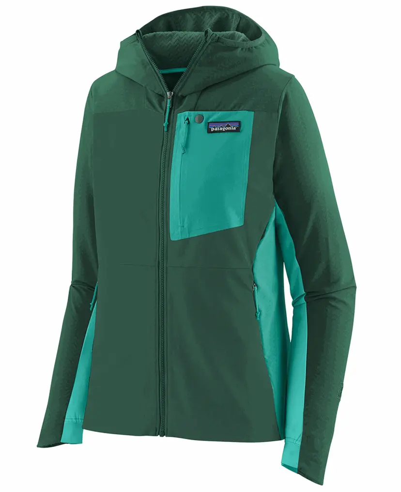 Patagonia Patagonia W's R1 CrossStrata Hoody Conifer Green