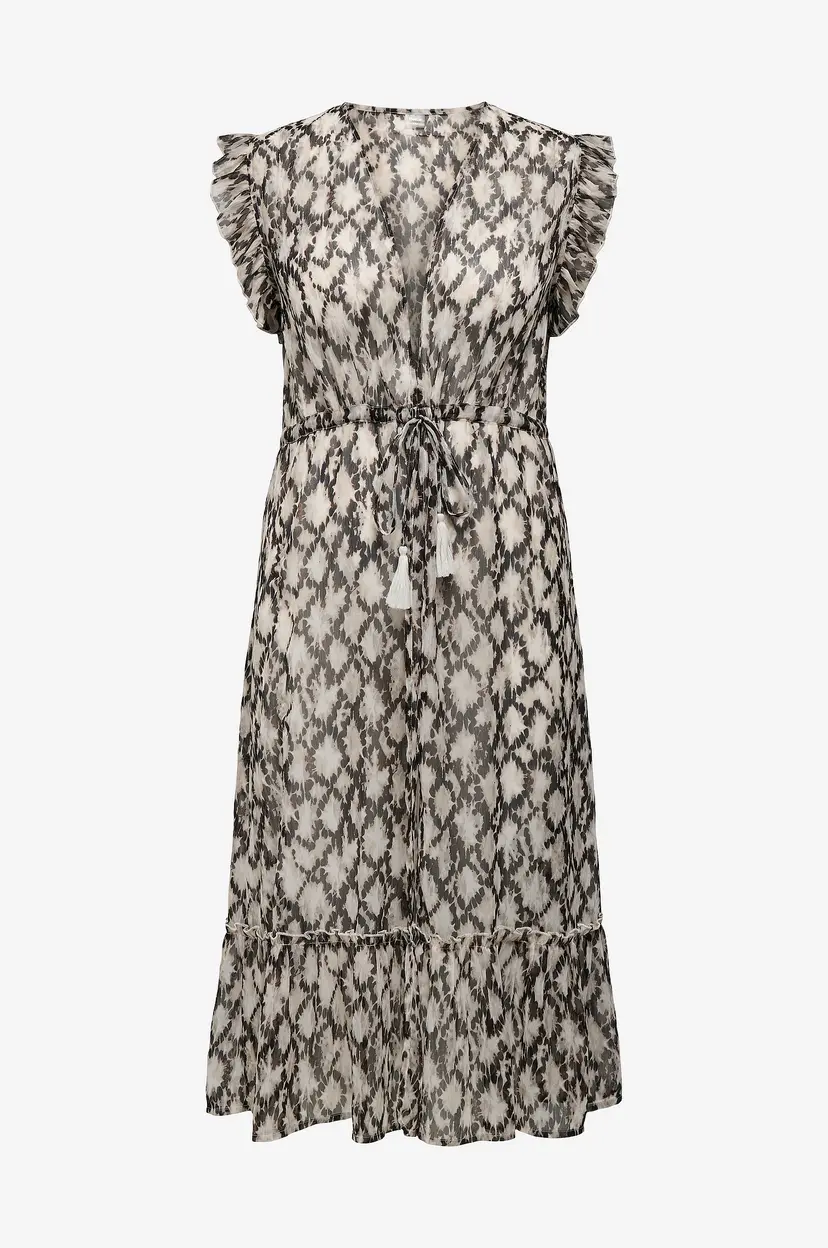 Only Carmakoma Maxikjole carLilja Life Beach Dress Acc - Blå