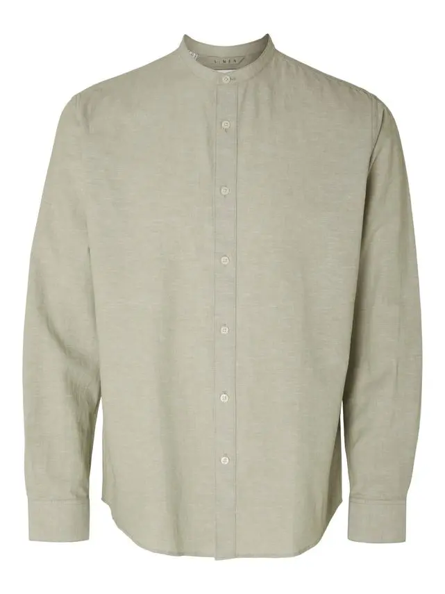 SELECTED SLHREGNEW-LINEN SHIRT LS CHINA W