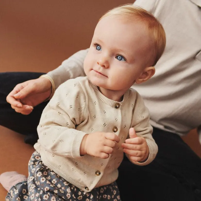 Wheat Wheat - Cardigan Baby Knit Maia Offwhite
