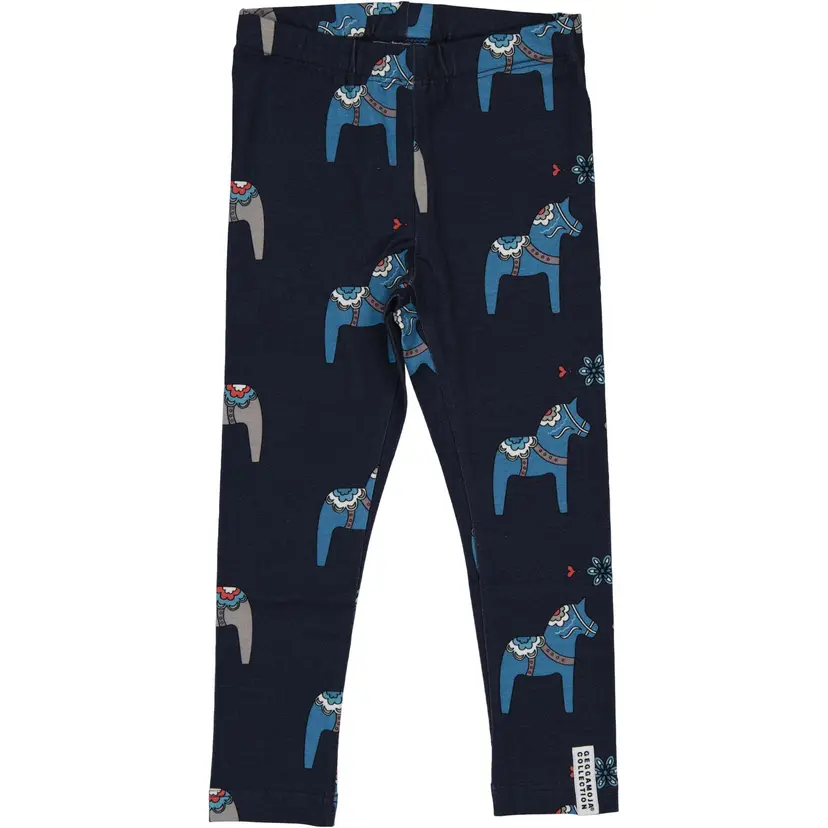 Geggamoja Leggings Bambu Dalahäst Navy - 146/152