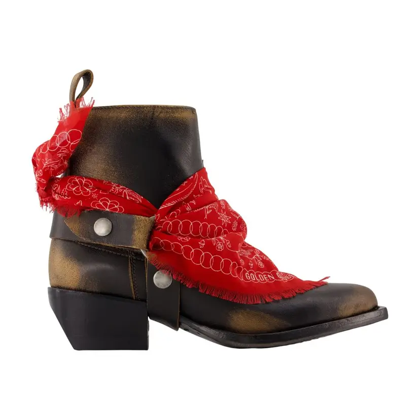 Golden Goose Golden Goose Cowboy/biker støvler – Svart