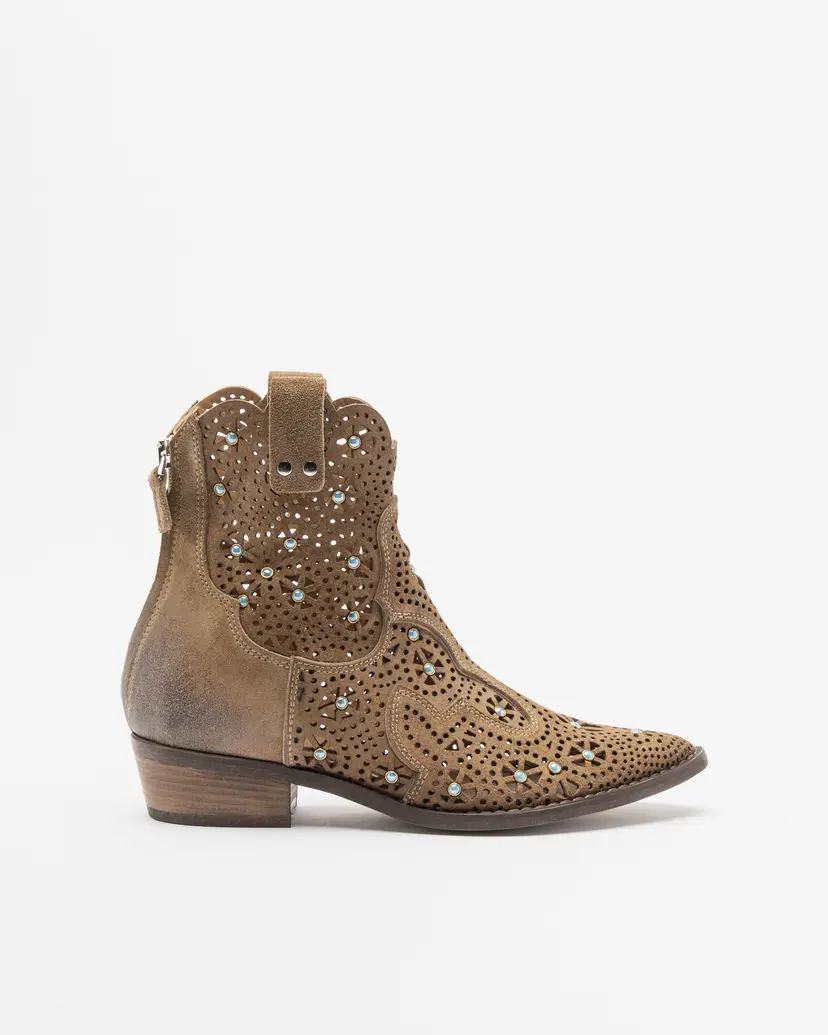 PROF PROF M374M16 Camel Ankle Boots