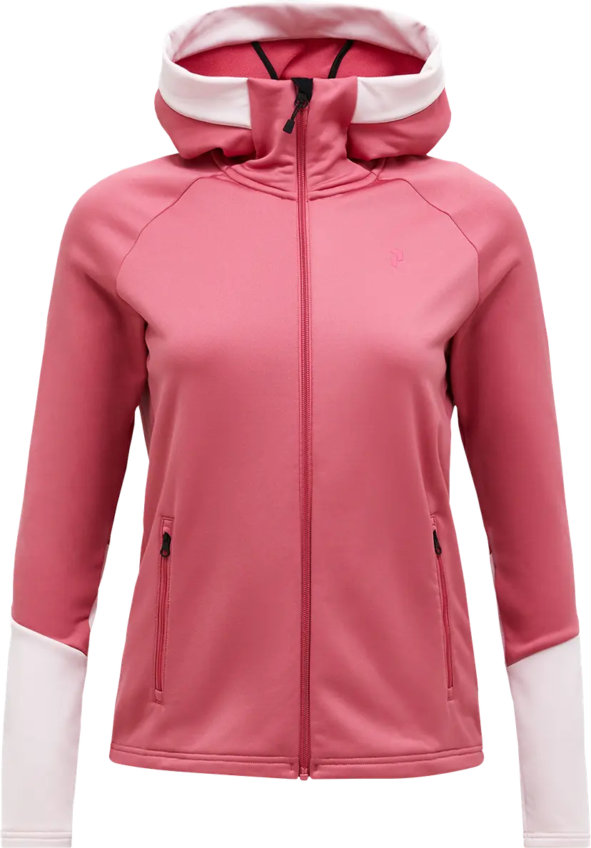 Peak Performance Peak Performance Women's Rider Essentials Zip Hood Mountain Blush/Frosted Blossom