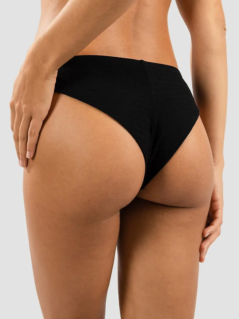 Rip Curl Rip Curl Custom Rib Cheeky Bikinitruse svart