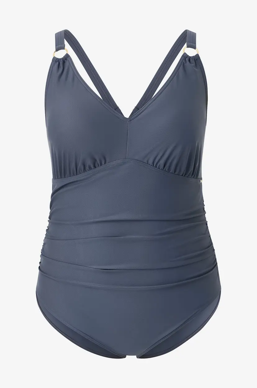 Speedo Badedrakt Womens Shaping V Neck 1 Piece (+) - Grå
