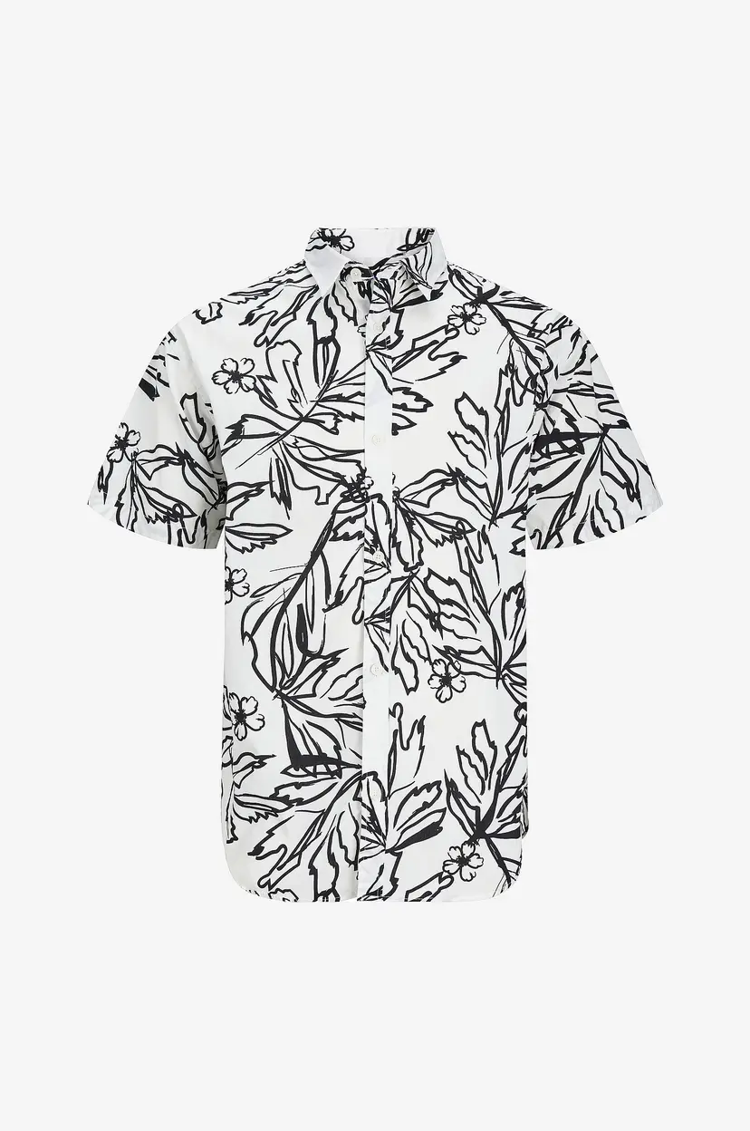 Jack & Jones Skjorte jorLafayette Aop Shirt SS - Hvit