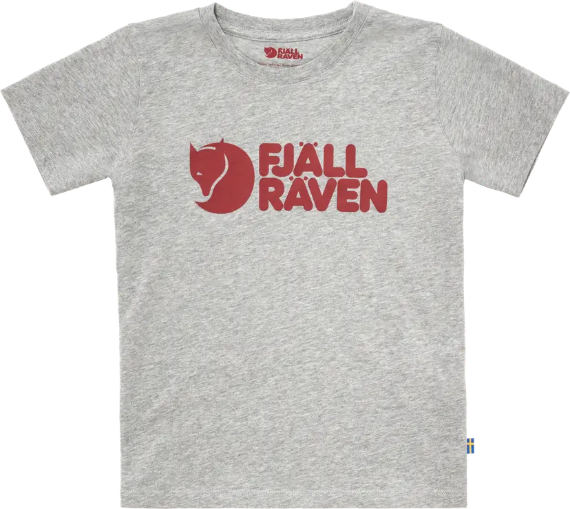 Fjällräven Fjällräven Kids' Fjällräven Logo T-Shirt Grey-Melange