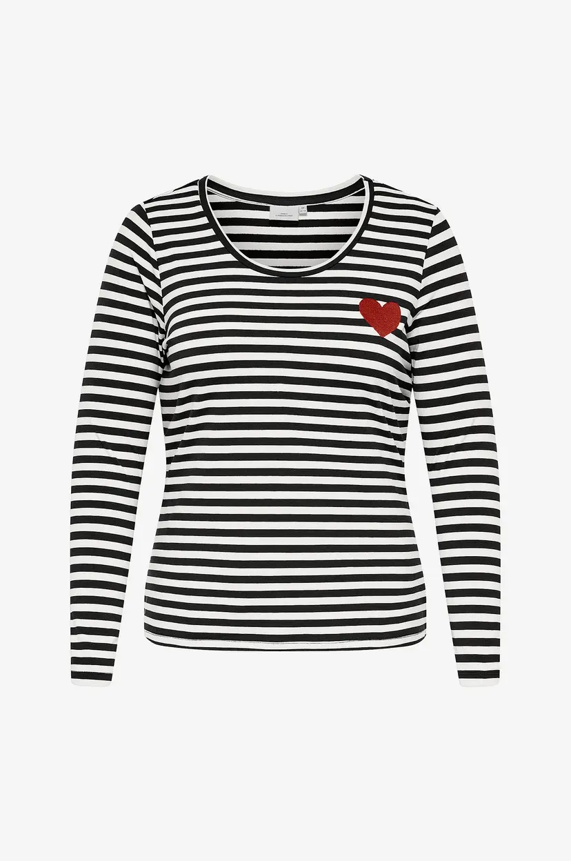 Only Carmakoma Topp Carbodil L/S O-Neck Blouse Jrs - Svart