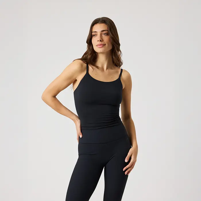 Björn Borg Studio Soft Cropped Singlet Svart