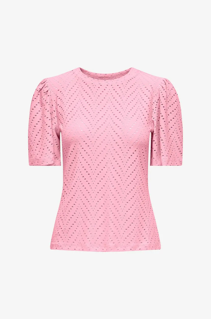 JDY Topp jdyCarla Cathinka S/S Top Jrs - Rosa