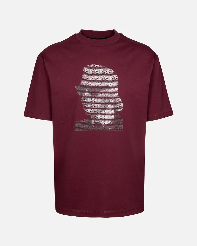 Karl Lagerfeld Karl Lagerfeld 755144-554225 Burgundy T-shirt