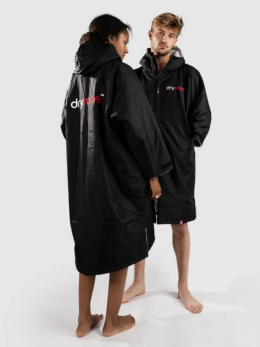 Dryrobe Dryrobe Advance Adults Small Long Sleeve Poncho svart